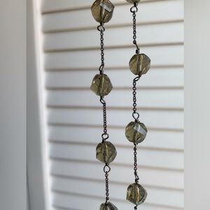 Banana Republic long crystal necklace